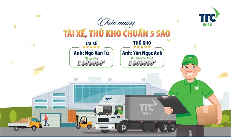 TTC Imex tổ chức chương trình thi đua “Tài xế, Thủ kho chuẩn 5 sao” năm 2023